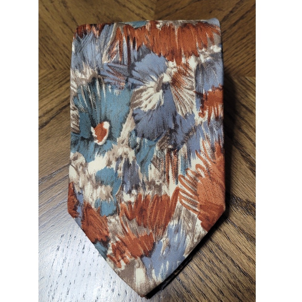 Vtg Funky Torriani Mens Silk Tie Made in Italy